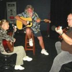 Backstage in Baton Rouge with Thom Bresh and Richard Smith