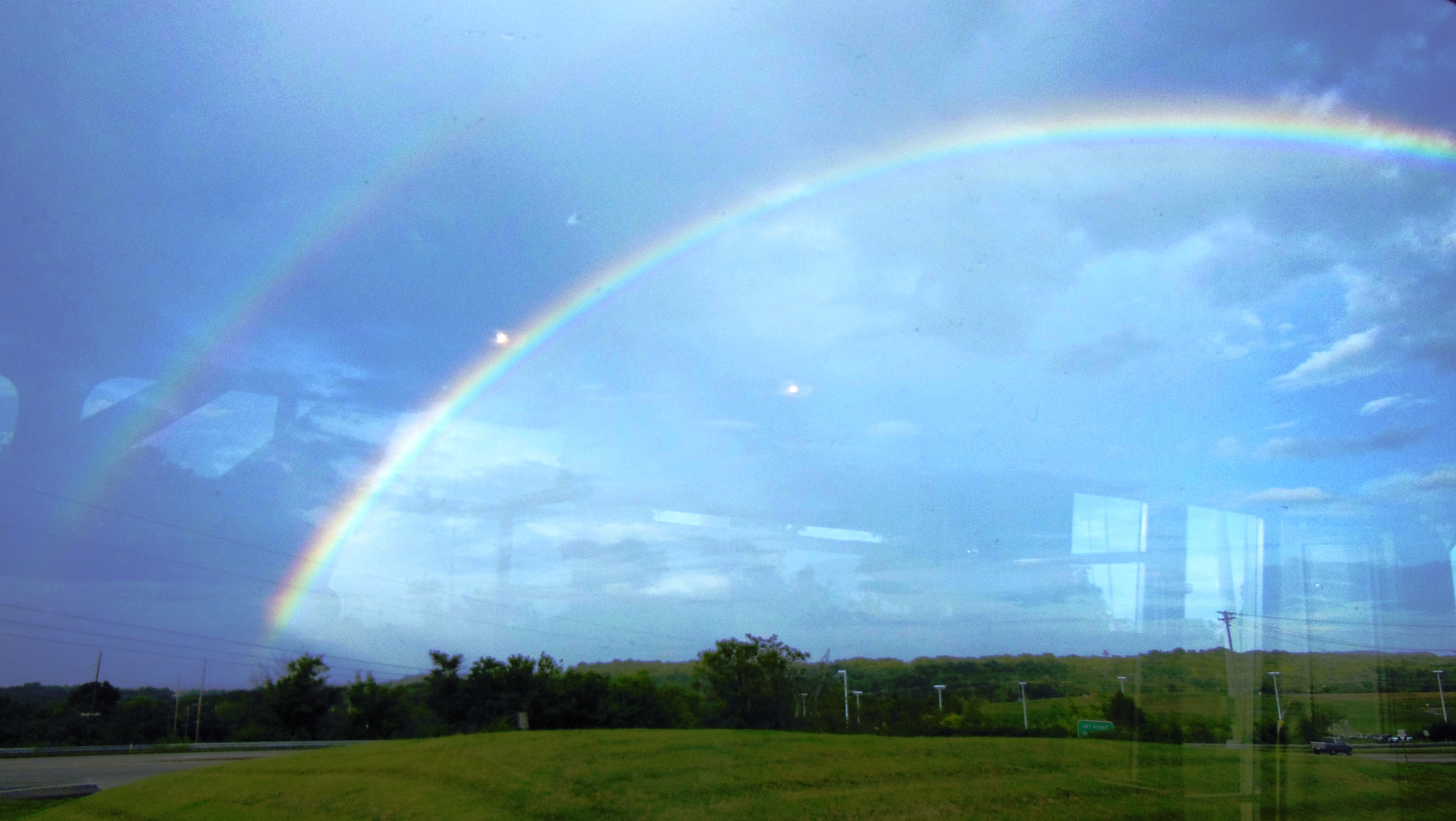 Double Rainbow Over Nashville Airport Muriel Anderson